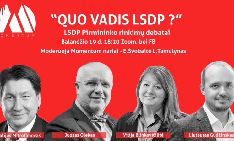 LSDP pirmininko rinkimų debatai