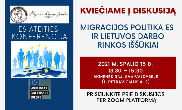Diskusija „Migracijos politika ES ir Lietuvos darbo rinkos iššūkiai“
