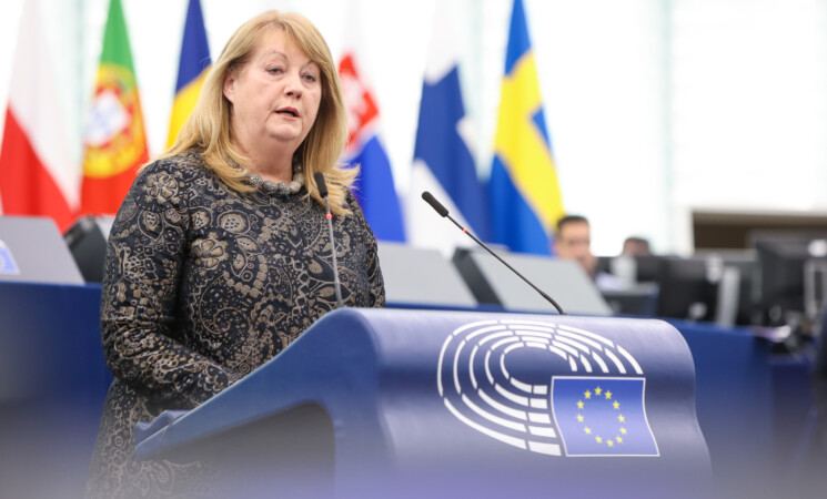V. Blinkevičiūtė kreipėsi į Europos Parlamentą: turime padėti Ukrainai laimėti karą, nuo to priklauso Europos ateitis
