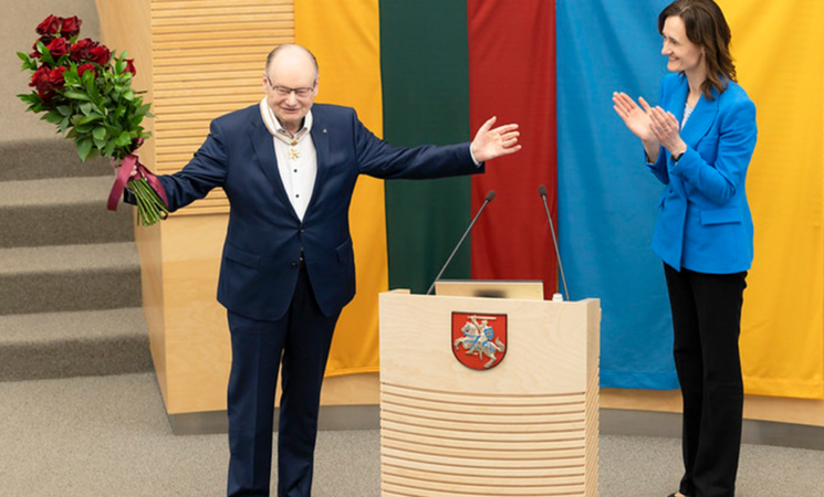 Česlovas Juršėnas apdovanotas Seimo apdovanojimu – Aleksandro Stulginskio žvaigžde