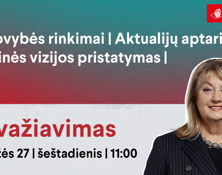Šeštadienį Lietuvos socialdemokratų partija renkasi į suvažiavimą