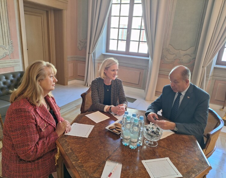 LSDP pirmininkė V. Blinkevičiūtė susitiko su Lenkijos ambasadoriumi K. Radziwill
